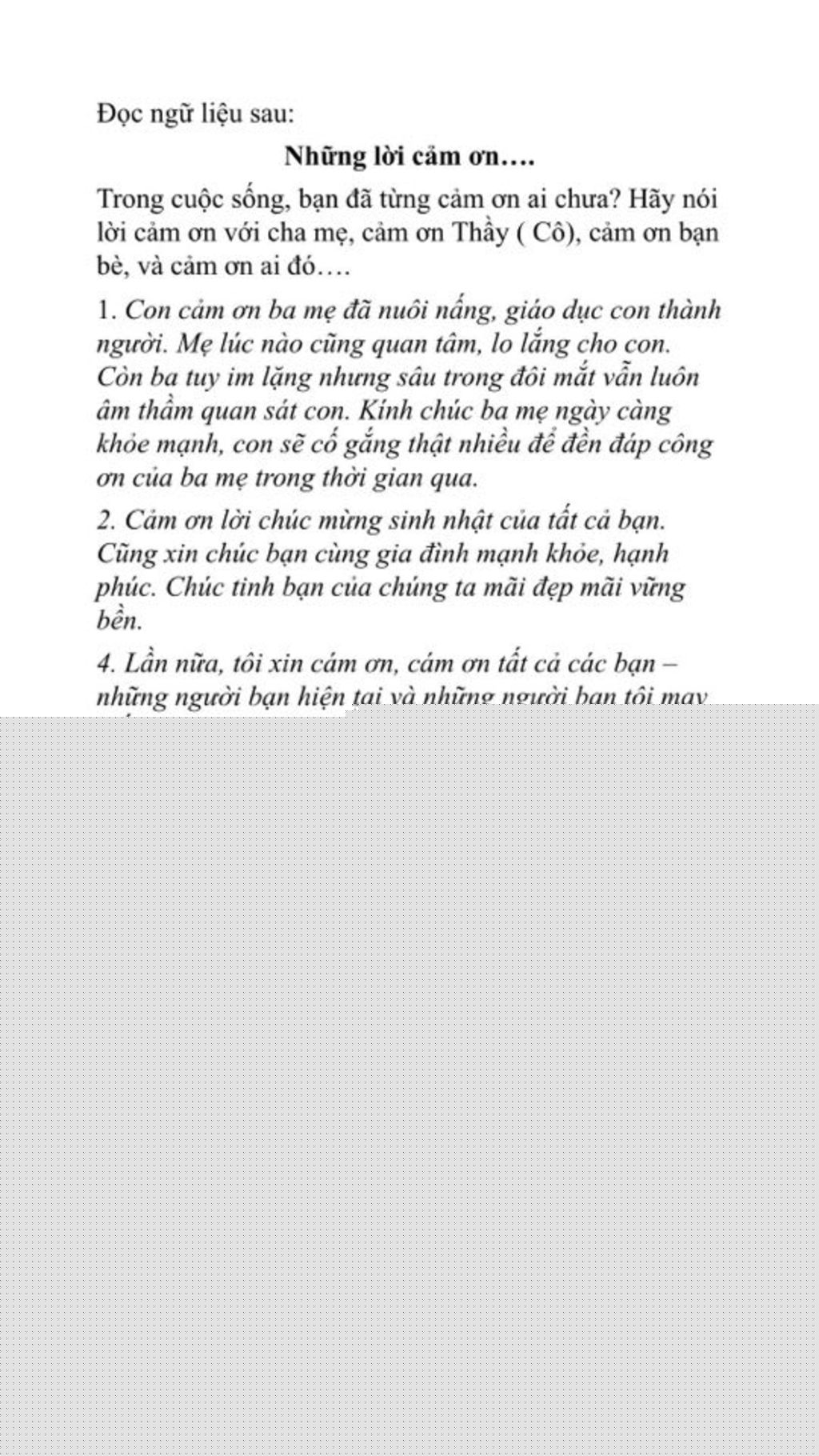 Lời cảm ơn chúc mừng sinh nhật