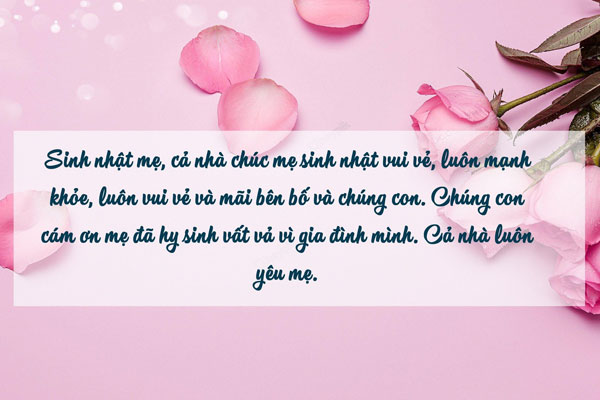 Lời chúc mừng sinh nhật chồng