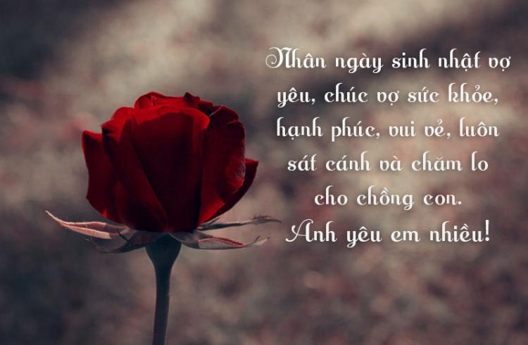 Lời chúc mừng sinh nhật chồng