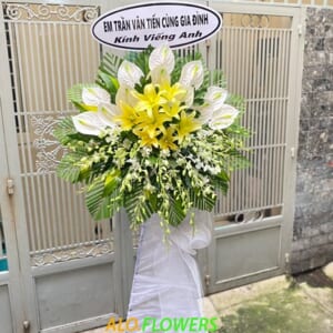 hoa chia buồn kính viếng